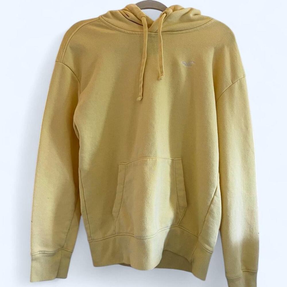 Hollister yellow hoodie sweatshirt